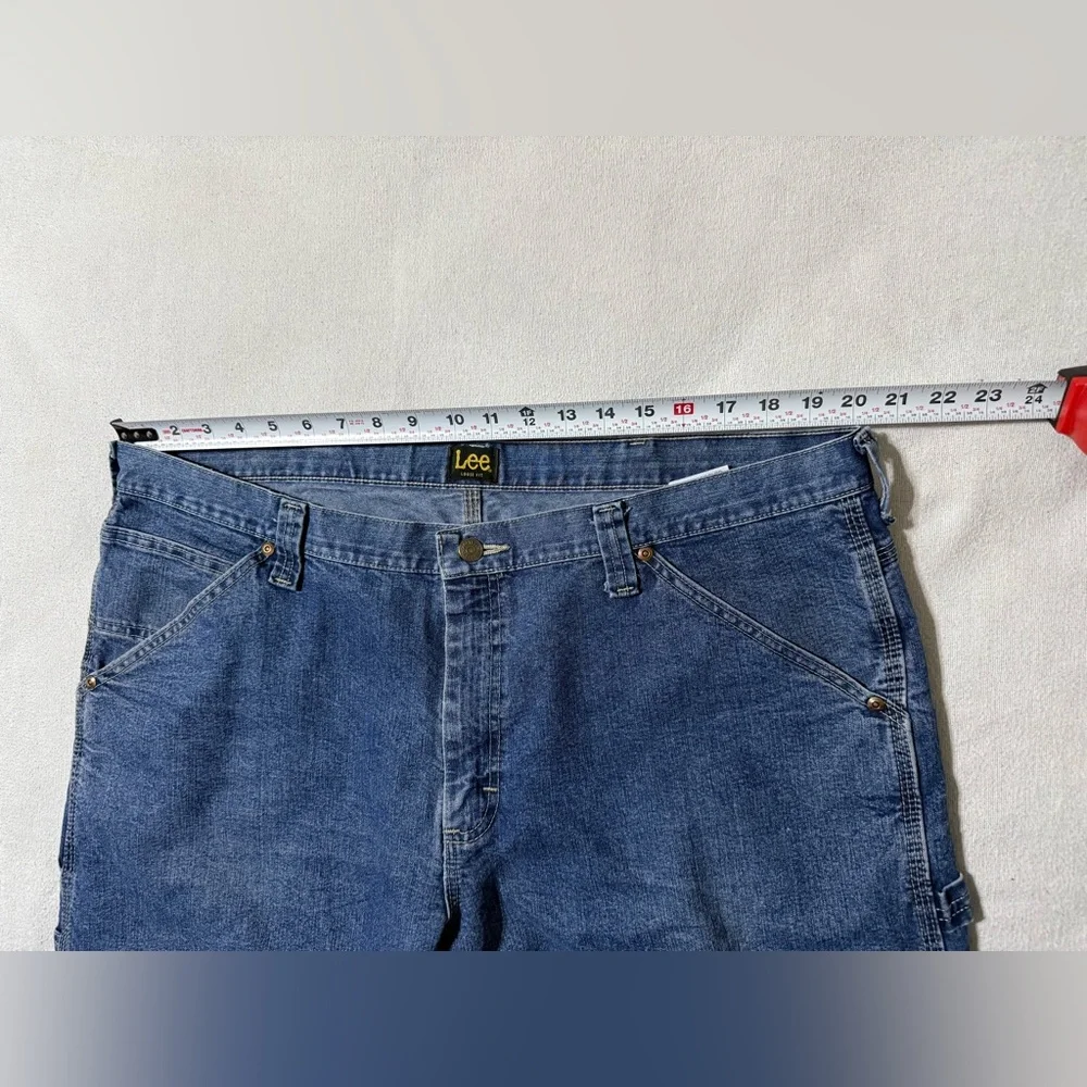 VTG Lee Jeans Mens 40x29 Blue‎ Carpenter Baggy Straight Y2K Skate Workwear